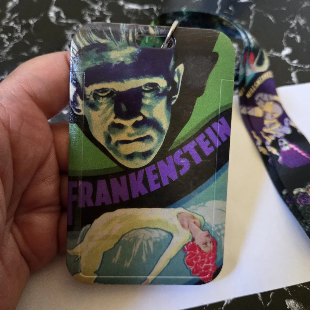 🍒🍒 Frankenstein ID/Card Holder With Lanyard